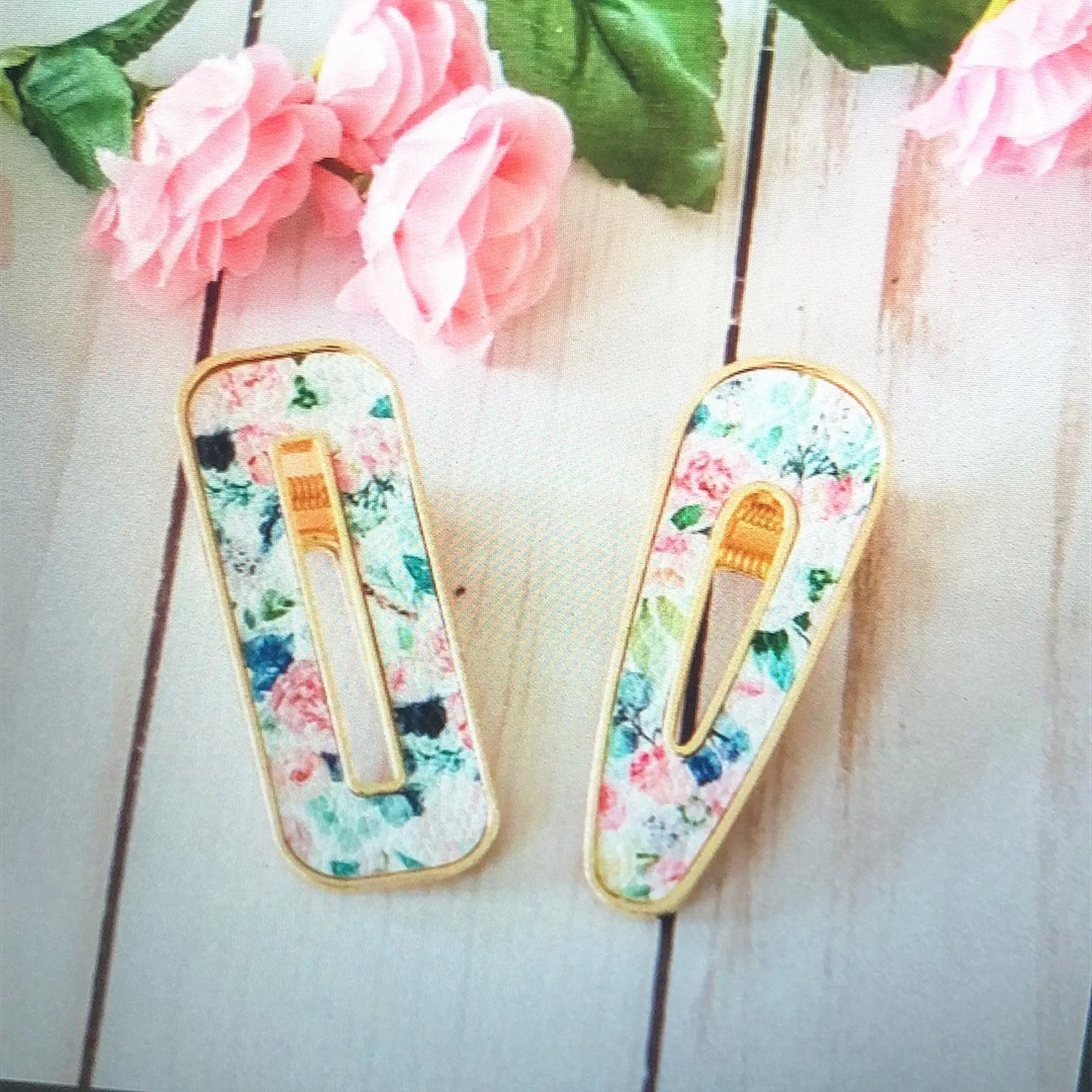 High quality drop clip oval flat clip groove diy patch leather hair accessories 3pcs/lot 7.5x2.8cm