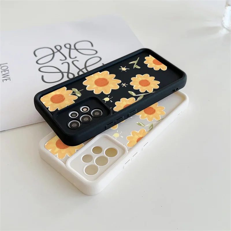 Floral Silicone Phone Case - Elegant Flower Design