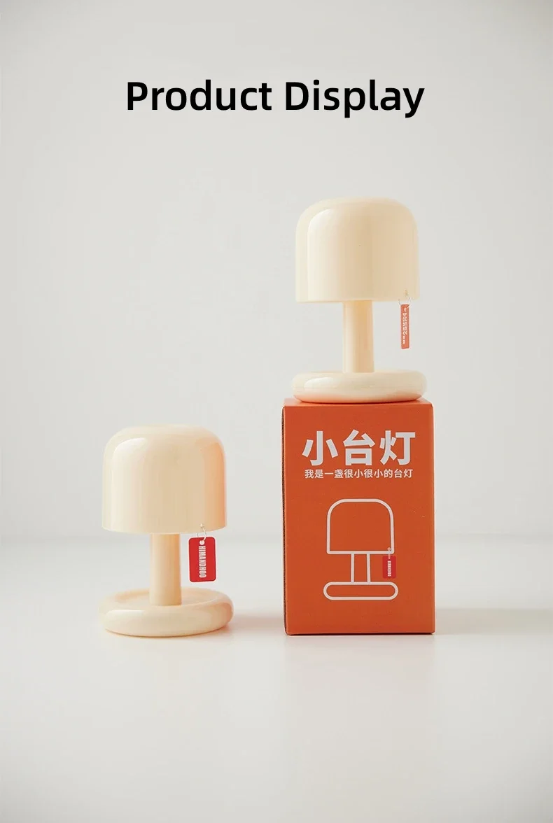 Description Picture 5 of itemMini Rechargeabl Led Table Lamp Sunset Decoration Night Lamp Usb Mushroom Style Study  Bedroom  Bedside  Led Night Lights