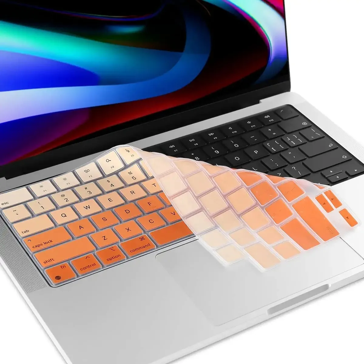 

2021 MacBook Pro 14 16 inch Keyboard Cover A2442 A2485 A2779 Laptop Keyboard Protector Silicone color Skin Air13.6 M1 A2681 M2