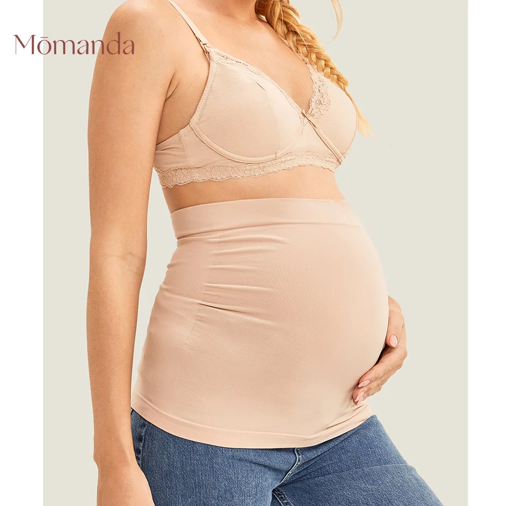 Momanda Elastic Maternity Seamless Pregnancy Belly Band Waist Extenders Corset Belt Prenatal Care Shapewear For Pregnant Woman