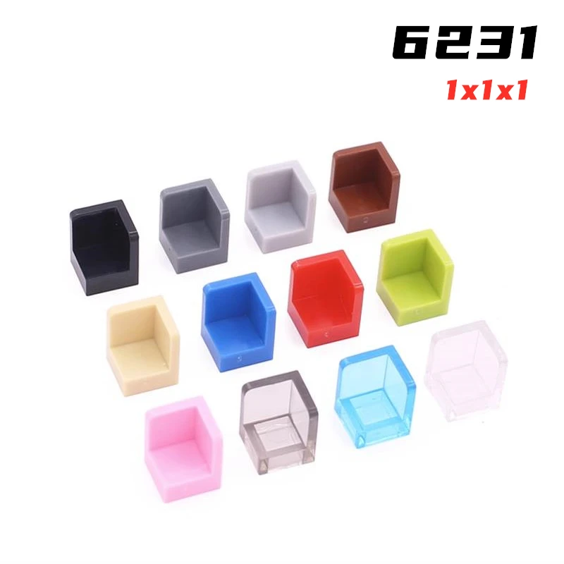 Rainbow Pig Moc Particles 6231 Panel 1X1X1 Corner Building Blocks Parts Fai Da Te Compatibile Assembles Story Giocattoli Regalo Educativi