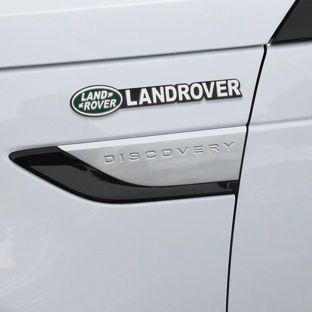 3D Metal Car Side Body Stickers Auto Trunk Emblem Decor Decal For Land Rover SVR Sport Freelander Evoque L405 L551 P250 P300 P38