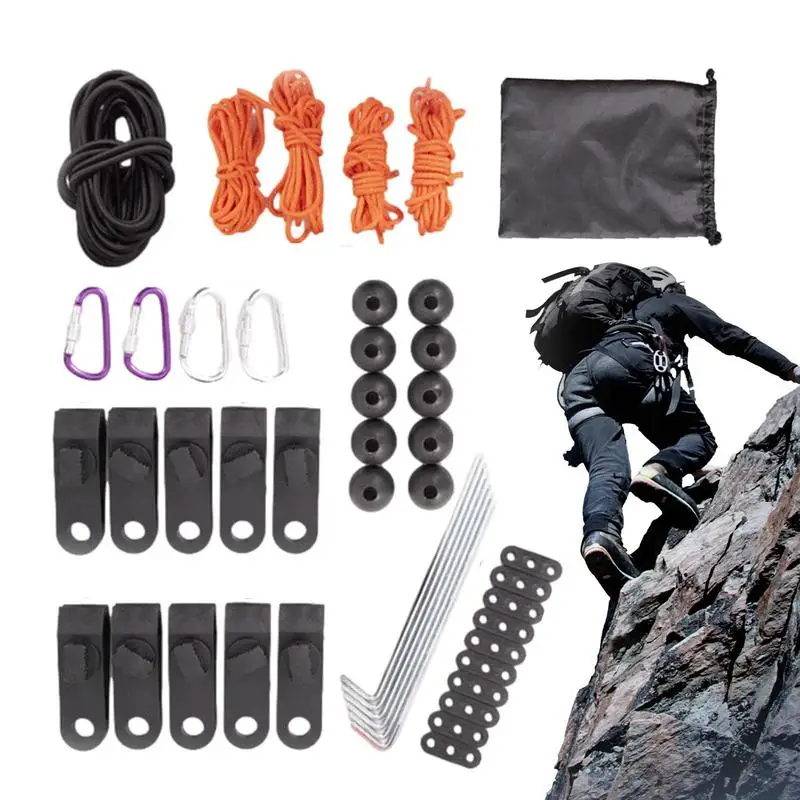 

Альпинистские принадлежности прочный безопасный набор гаджетов для пешего туризма, многофункциональные безопасные инструменты для скалолазания, гибкая веревка для пешего туризма и скалолазания