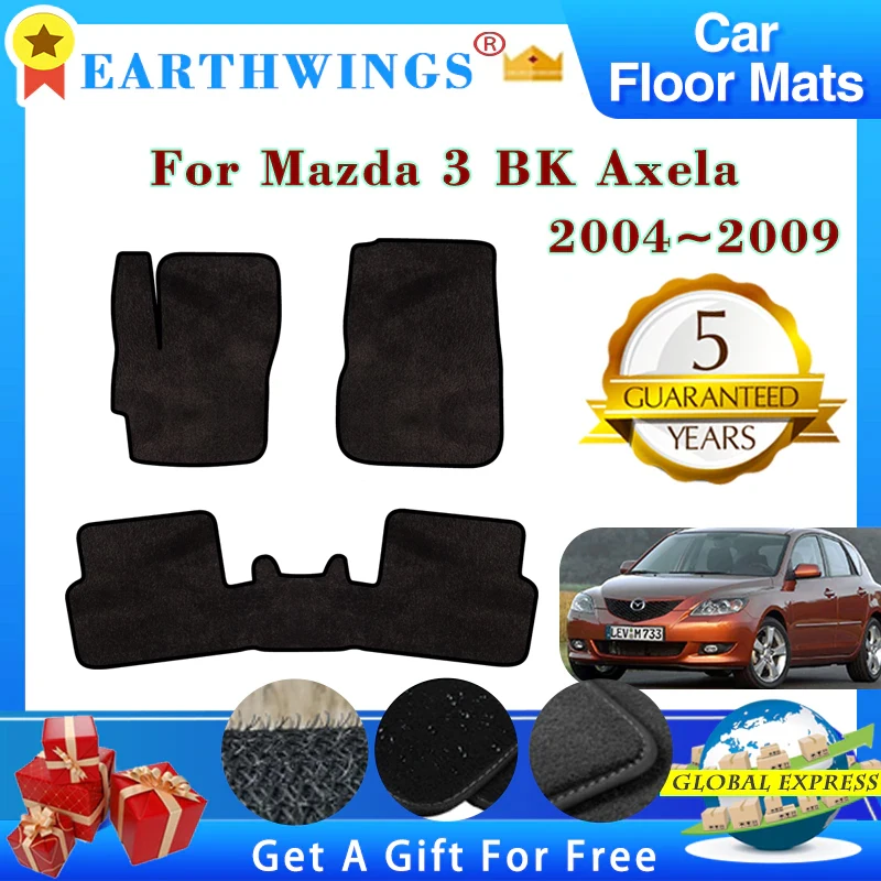 04 Mazda 3 Hatchbackmazda 3 Bk 2004-2009 Custom Fit Floor Mats - Non-slip,  Waterproof, Easy Clean