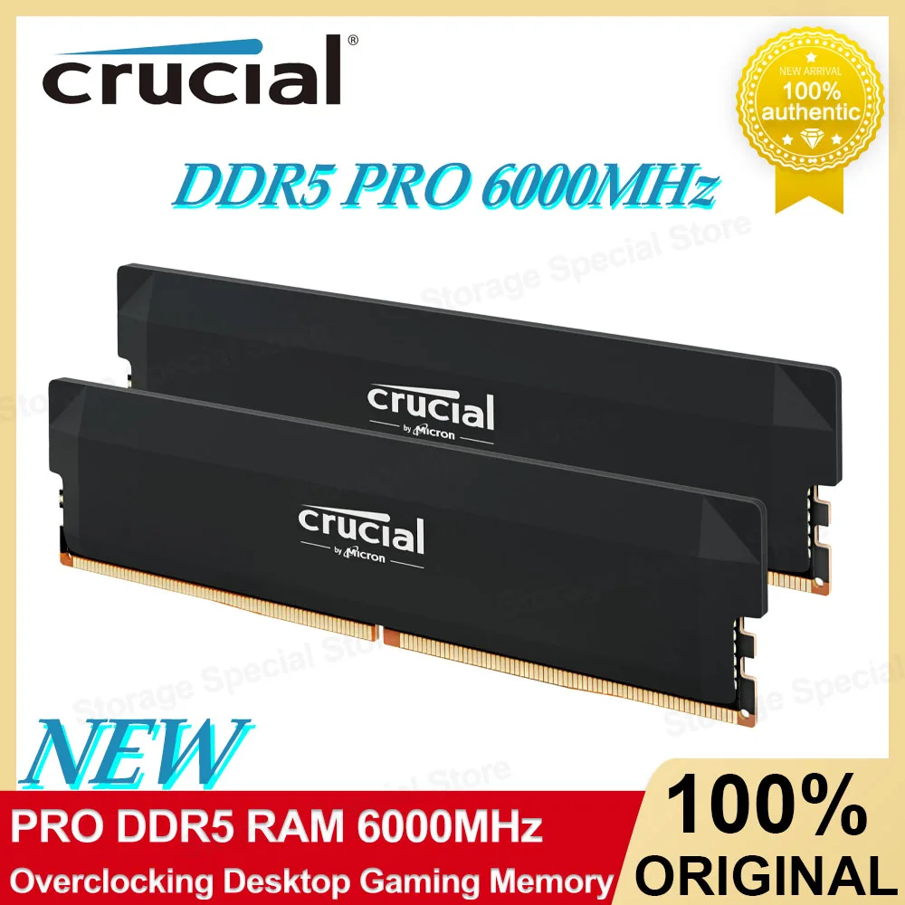 Crucial Pro DDR5 RAM Memory 16GB CL36 6000MHz Overclocking