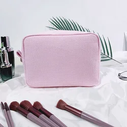 Customized Chic Travel Cosmetic Organizer Bag - Custom Name (Pink)