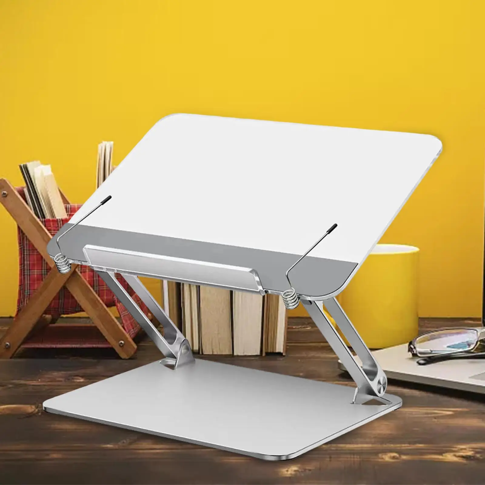 

Adjustable Laptop Stand Foldable Durable Multifunctional Portable Book Holder for Living Room Kitchen Office Cookbook Music Book