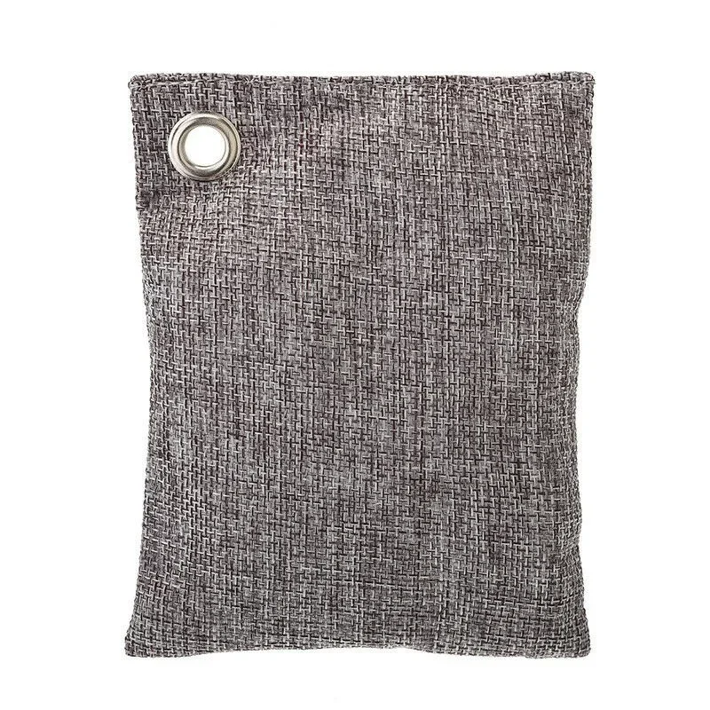 Bamboo Air Purifying Natural Activated Charcoal Odor Absorber Freshener Bag Remove Formaldehyde Gray