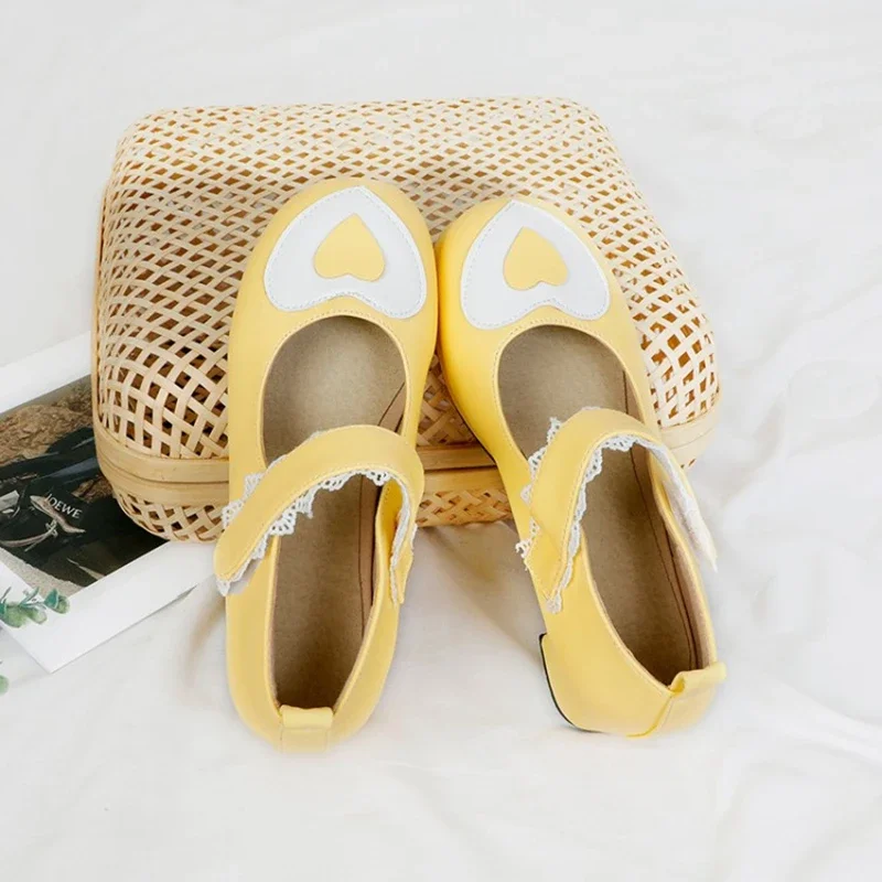 

Girls Sweet Lolita Ruffles Lace Bridal Wedding Shoes Women High Heel Bordered Princess Platform Shoes Plus Size 32-48 8816