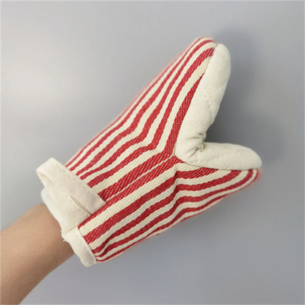 Household Insulated Gloves Microwave Anti-scald Gloves Thicken Striped Baking High Temperature Resistant Kitchen Tools kitchen gloves