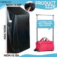 Privacy Curtain For Dance Bag Suitcase Portable Changing Room Black Three Sides Privacy Curtain With Functional Pocket 1