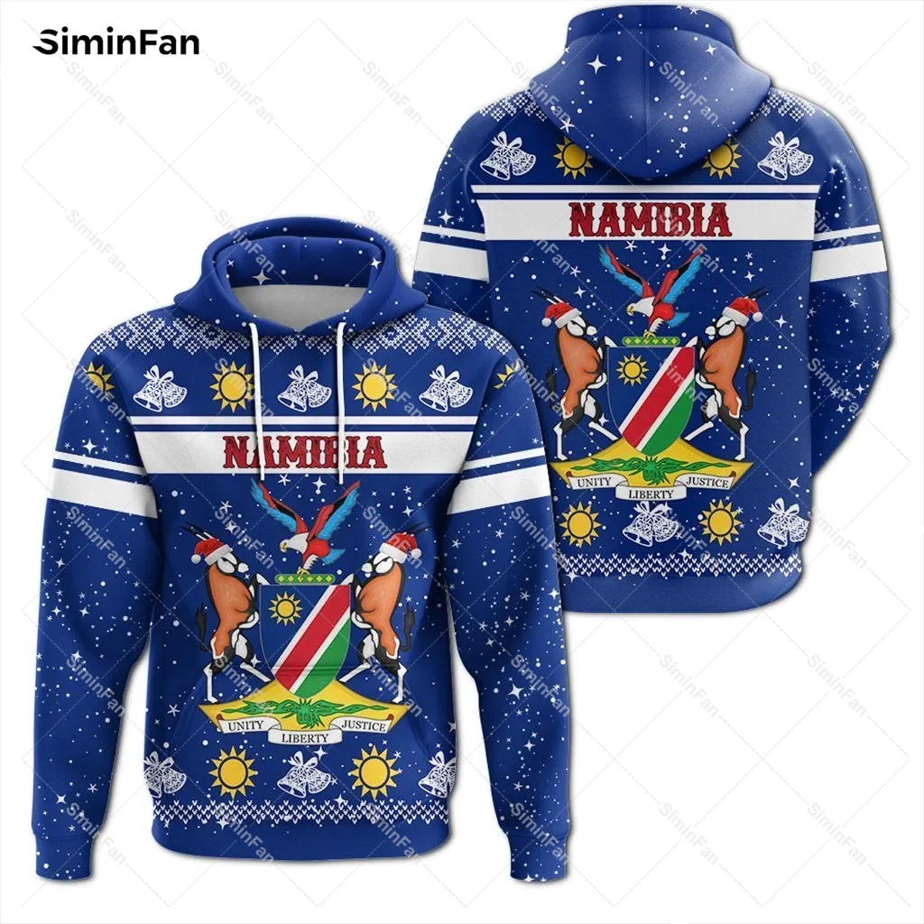 

African Namibia Christmas 3D Print Men Hoodie Pant Suits Zipper Jacket Trouser Tracksuit Coat Unisex Pullover Sweatshirt Outwear