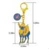 2025 Blue Deer Blue Sign Keychain Sky Deer Spirit Essence Keychain 2