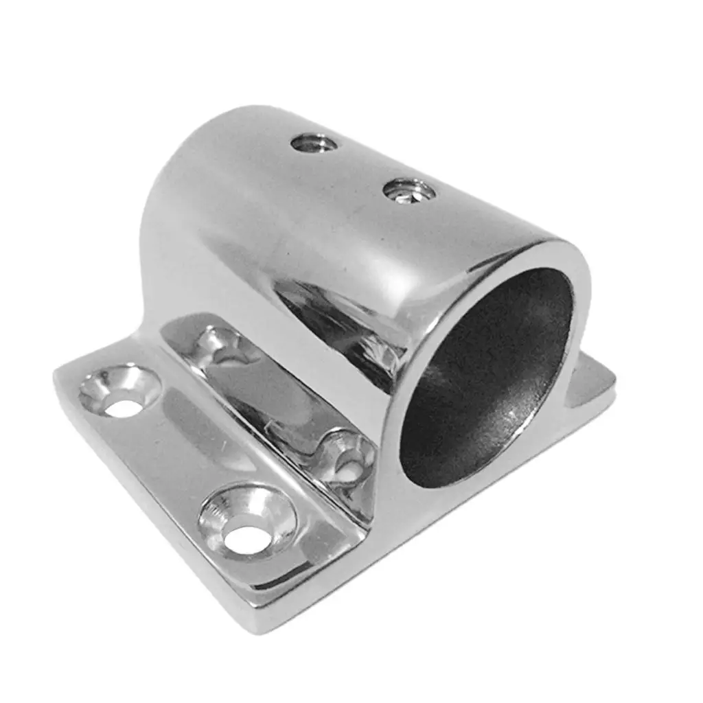 Marine Boat Hand Rail Fitting 90 Degree Stanchion Base For 7/8' 22mm Tube