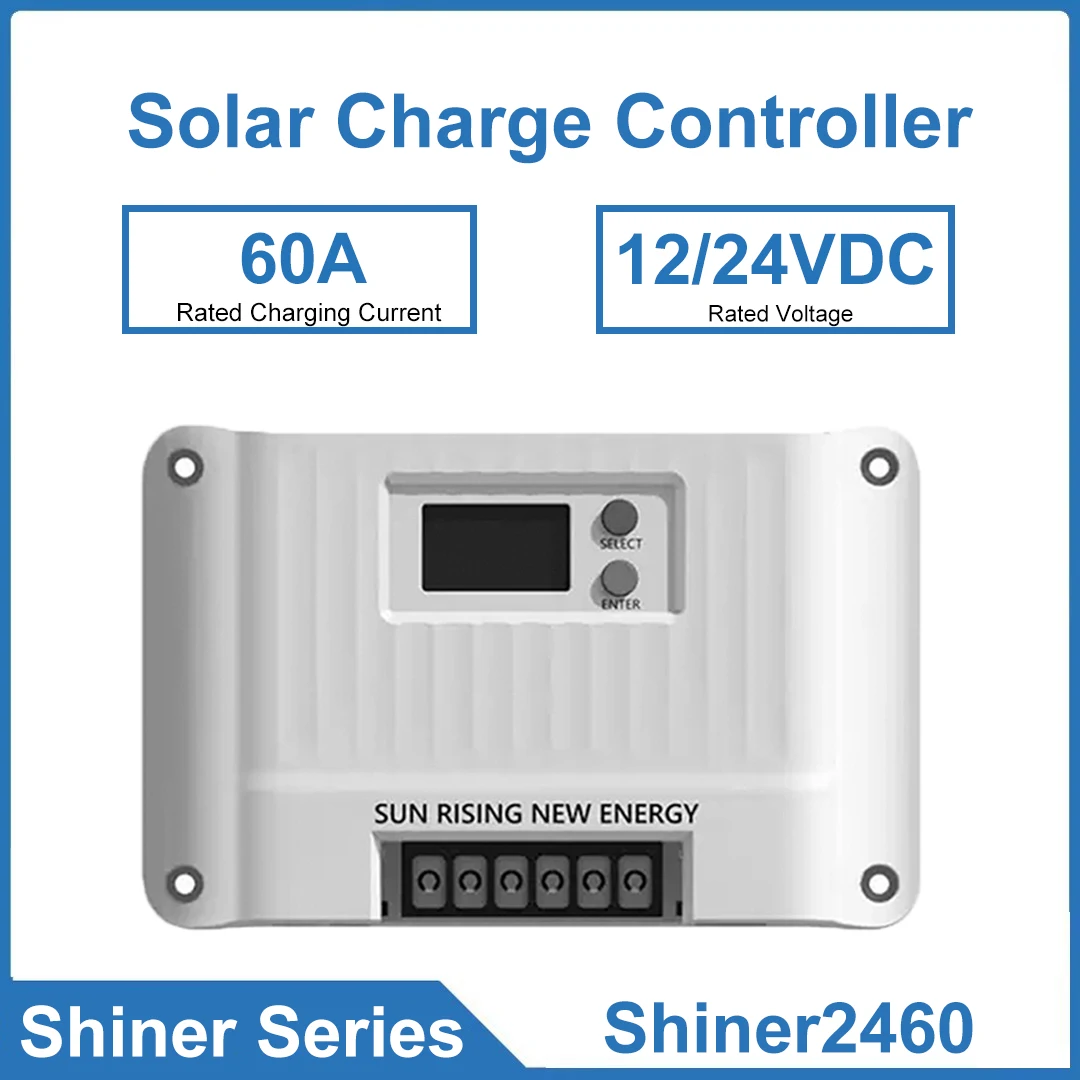 60A Solar Charge Controller Highly Integarted MPPT With Up To 99.9Percent Effic