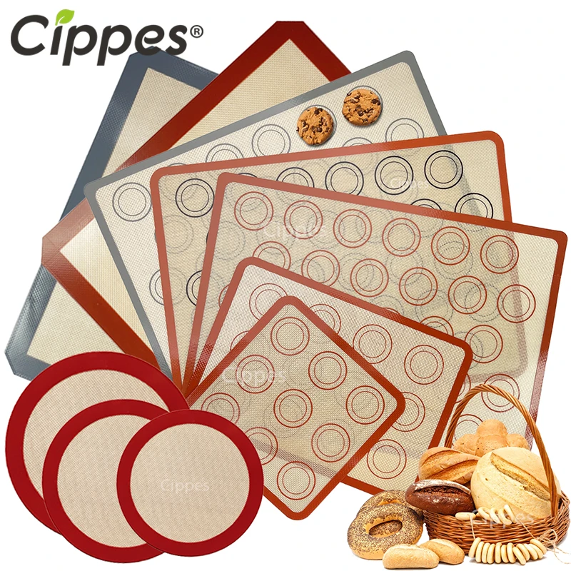 1/2PCS Silicone Baking Mats for Oven, Reusable Non Stick Heat Resistant Bakeware Sheet Liner, for Pastry, Cookie, Macaron, Cakes 1