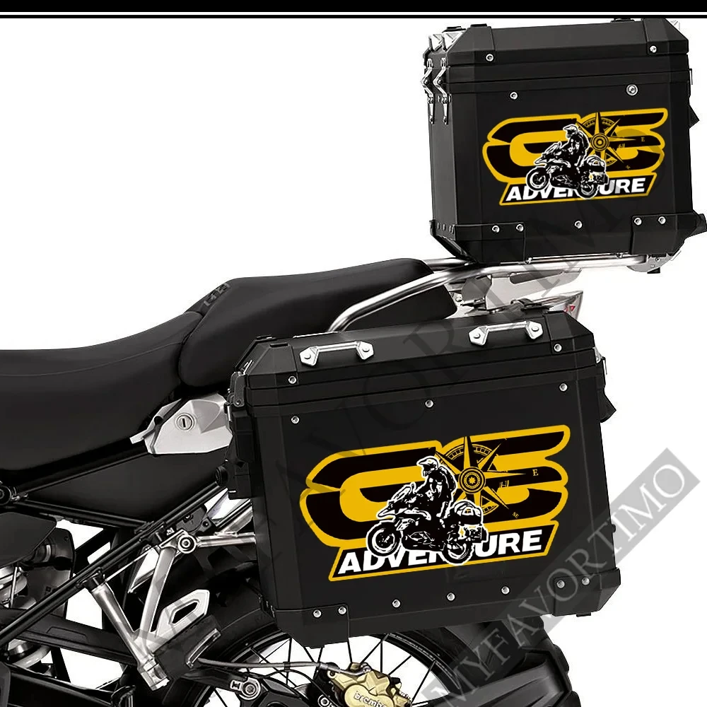 For BMW R1200GS F850GS F800GS R1250GS F750GS G310GS R1150GS GSA HP Stickers Trunk Panniers Luggage Aluminium Cases Adventure