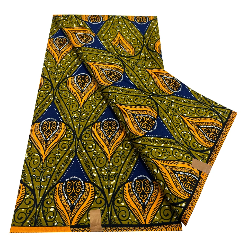 Veritable Wax Holland Cotton Fabric African Printed Fabric Original Dutch Pagne