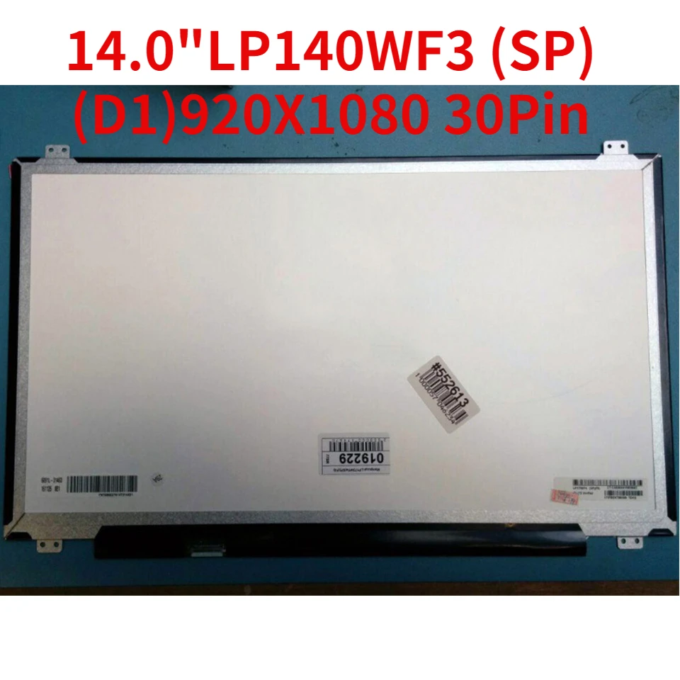 

LP140WF3-SPD1 LP140WF3 SPD1 LP140WF3 (SP)(D1) LED Screen LCD Display for 14.0" 1920X1080 30Pin Matte Slim Screen IPS Screen