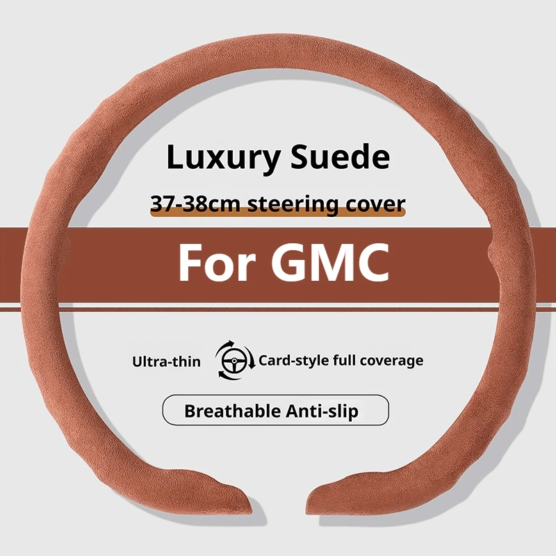 Ultra Thin Suede Car Steering Wheel Cover - Premium Interior Accessory