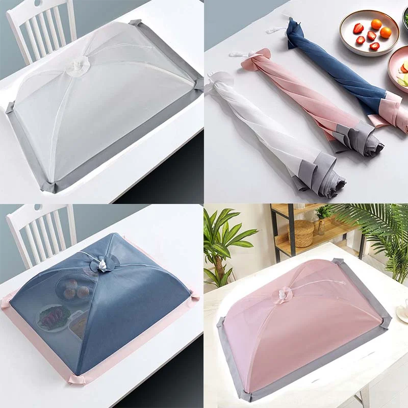 Foldable Food Mesh Cover Fly Anti Mosquito Pop-Up Food Cover Umbrella Meal Vegetable Fruit Breathable Kitchen Accessories food cover