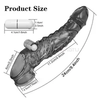 Wiederverwendbare G-punkt Vagina Vibrator Cock Ring Silikon Verzögerung Ejakulation Stärkere Erektion Klitoris ButtPlug Anal Erwachsene Sex Spielzeug Männer 6