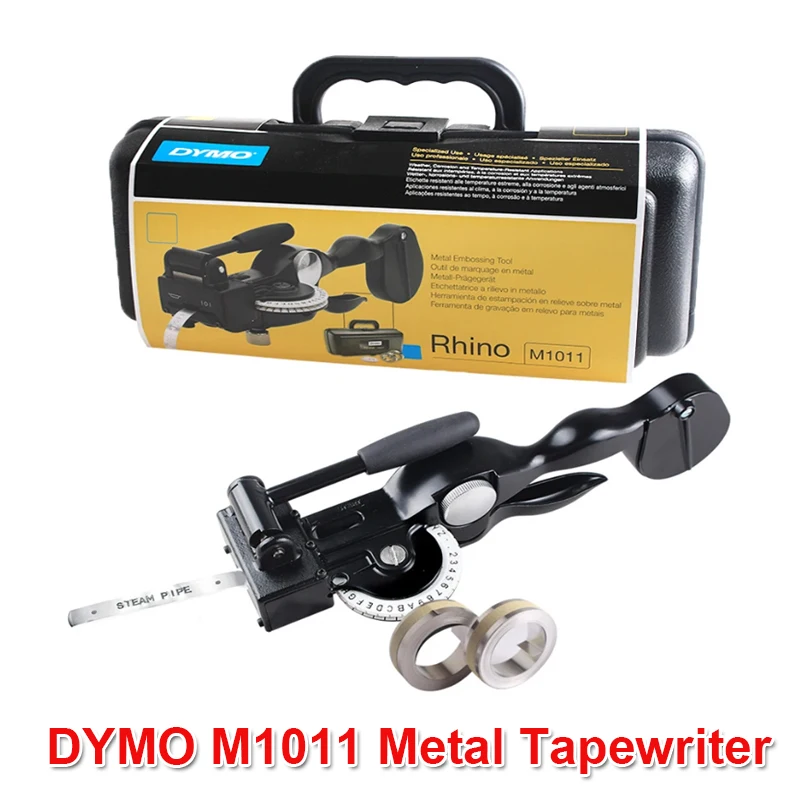 

Металлический ленточный тиснитель DYMO m1011, устройство для запечатывания этикеток из литого металла, алюминиевая система гравировки для Dymo 3D 35800, 31000, 32500