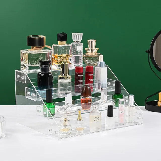 Acrylic Display Risers 4 Tier Shelf