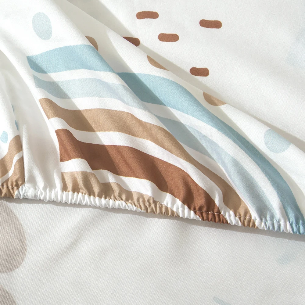 Custom Elastic Fitted Bed Sheet Mattress Protection Cover Home Decor Customized Printed Bedsheet DropShipping 4