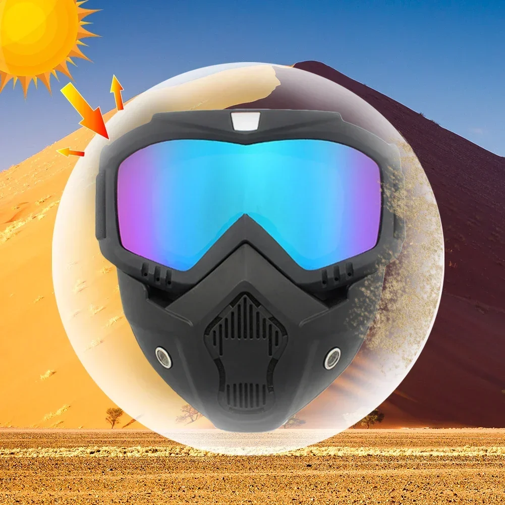 HD Transparent Fog-Proof and Sand-Proof Full Face Protective Goggles
