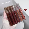 Gege Bear Velvet Matte Mist Lipstick Long Lasting High Pigment Color Non-Stick Cup Velvet Lip Gloss for Daily Makeup 5
