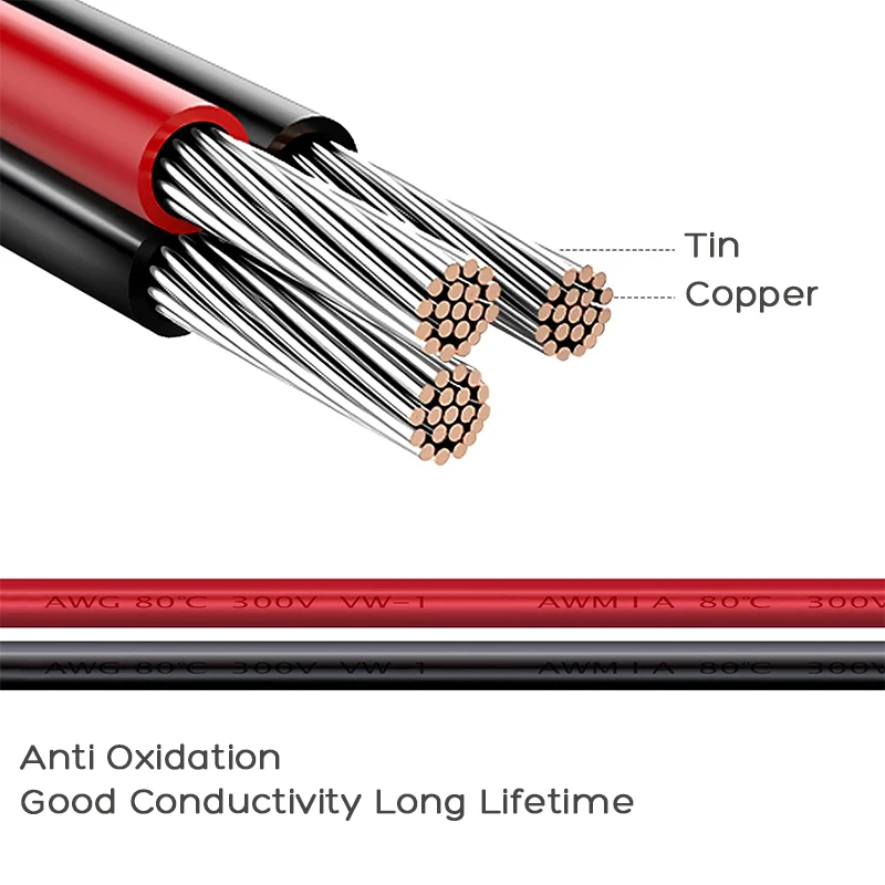 Solar Connector to XT60I-F Extension Cable 1.5m/5ft 12AWG for Ecoflow RIVER 2/2 Max/2 Pro/DELTA 2/Max (2000)/DELTA Pro etc. solar panel connector cable