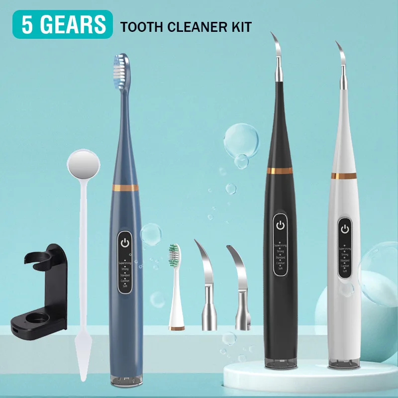 

Portable Electric Sonic Dental Scaler Tooth Cleaner Calculus Stains Tartar Remover Dentist Teeth Whitening Tool USB Rechargable