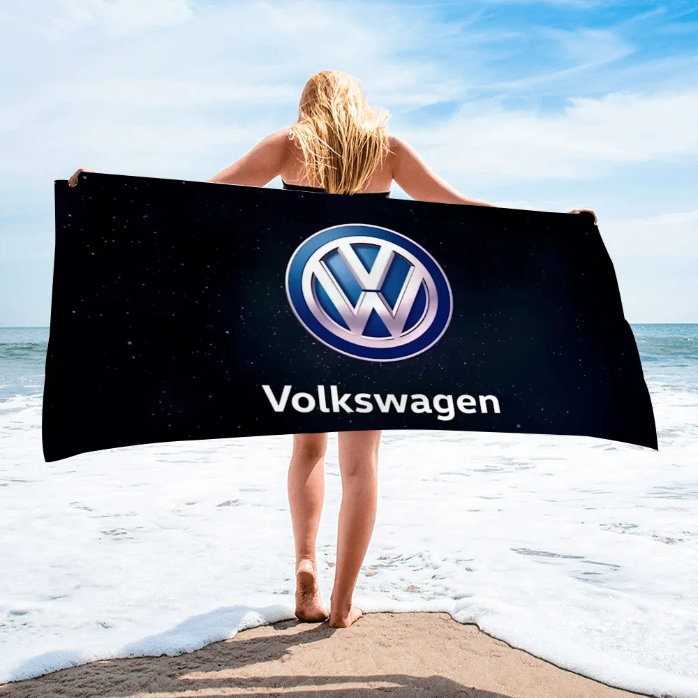 Volkswagen Logo Christmas Towels Bathroom Beach Towel Robe Bathing Towels Adults Bathrobe Girl Bath Towel Large Size Spa Anime 3