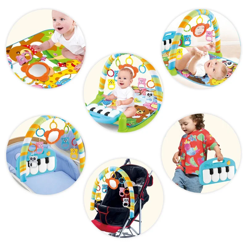 Baby Play Mat With Piano Keyboard Baby Carpet Music Puzzles Mat Educational Rack Toys Infant Crawling Gift For Kids Gym