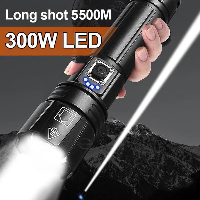 Lampe de poche Laser la plus puissante longue portée 3000M lampe de poche  LED lanterne Laser Ultra forte 5000000LM lampe à main torche Zoomable -  AliExpress