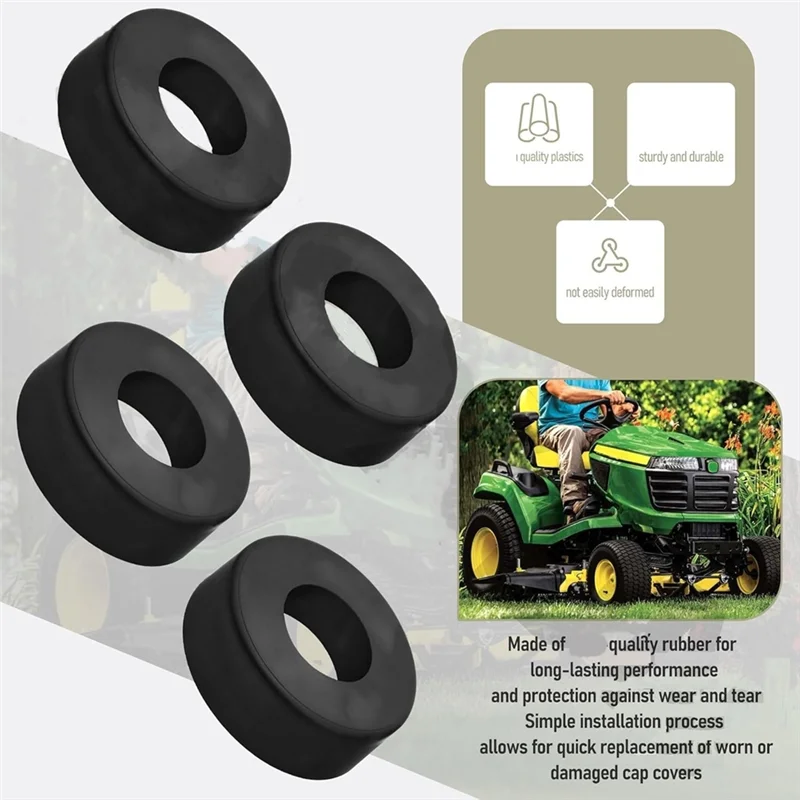 422127-4 고무 캡 커버 4개(잔디깎이 시트 부품용) 농기계 예비 및 교체 부품