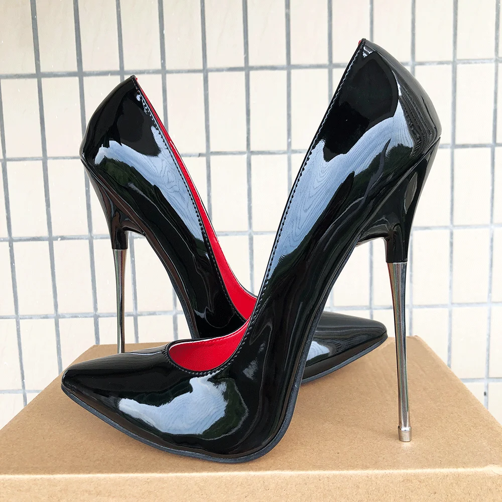 Zapatos De Tacón Alto Para Mujer - Ante, Tacón De Aguja 12 Cm, Punta Puntiaguda, Tallas 35-42, Elegantes Para Fiestas Y Eventos