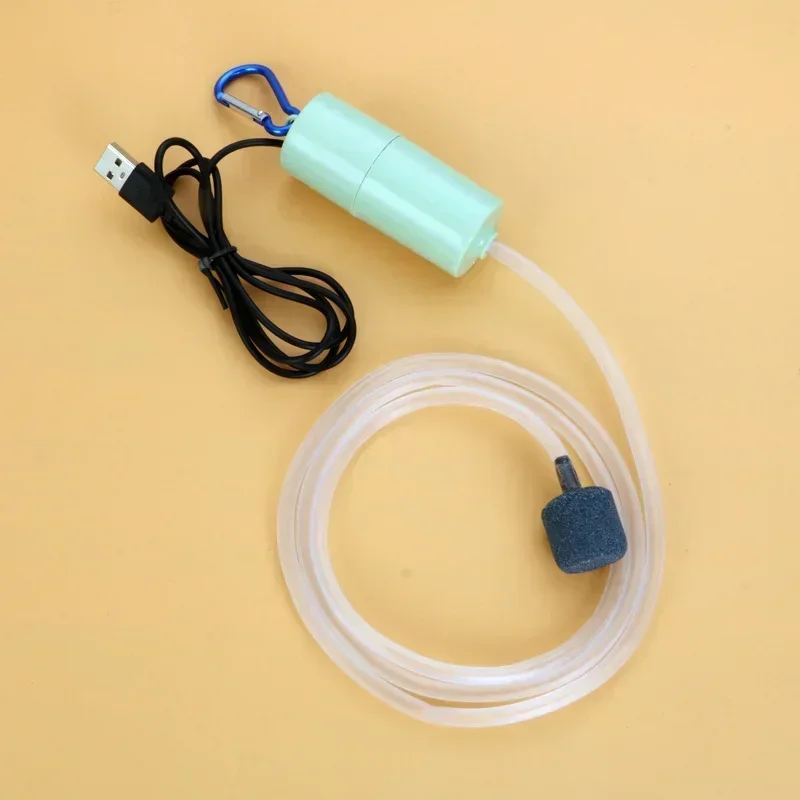 Aquarium Oxygen Air Pump USB Small Oxygenator for Fish Tank Silent Air Compressor Mini Aerator Portable Fish Tank Accessories 5