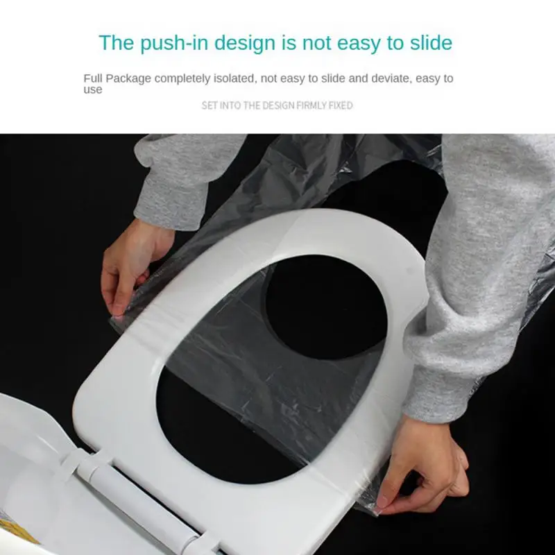 pack Portable Disposable Toilet Seat Waterproof Restroom Seat Cover Wood Pulp for Travel/Camping Bathroom Toilet Seat Cover