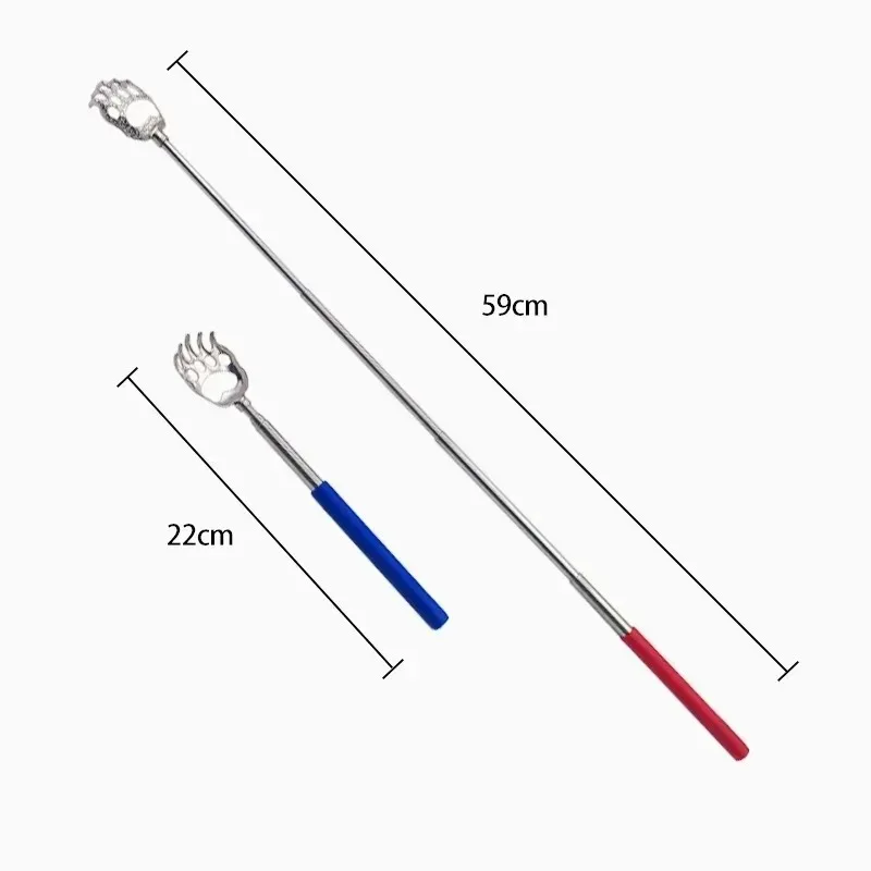 Stainless Steel Telescopic Back Scratcher Retractable Massager Tool for Itch Relief Body Relaxation Self Massage Tool