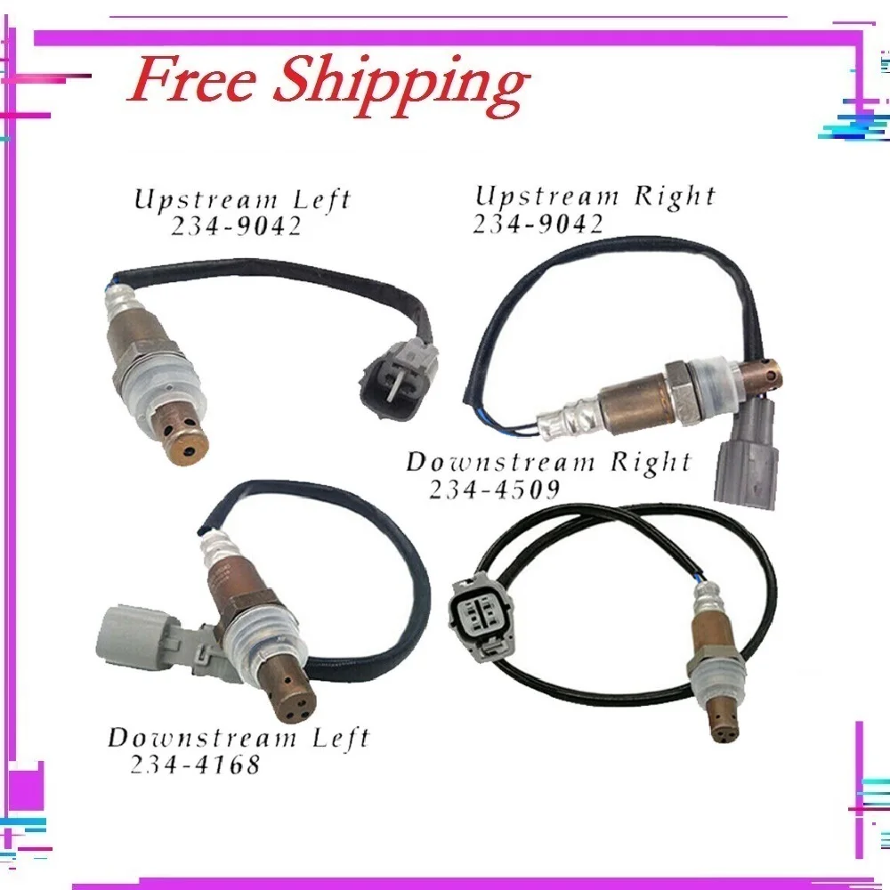 

TIANBANG 4pcs Oxygen O2 Sensor Upstream+Downstream For 2004 2005 2006 Lexus RX330 Base V6 3.3L
