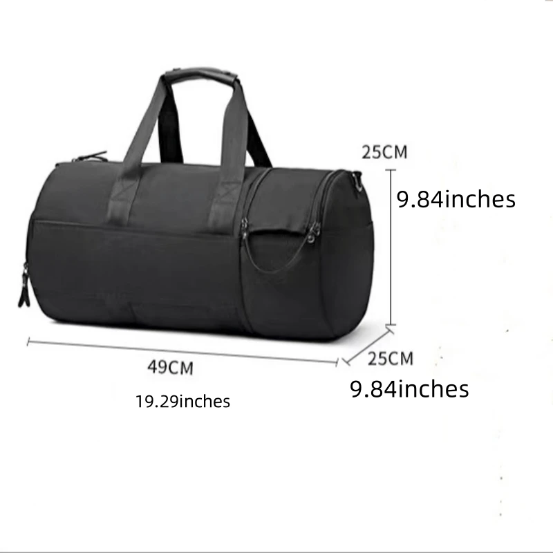 Waterproof Polyester Fitness Bag Portable and Pluggable Luggage Case Bag for Traveling Business Outdoor Messenger Bag