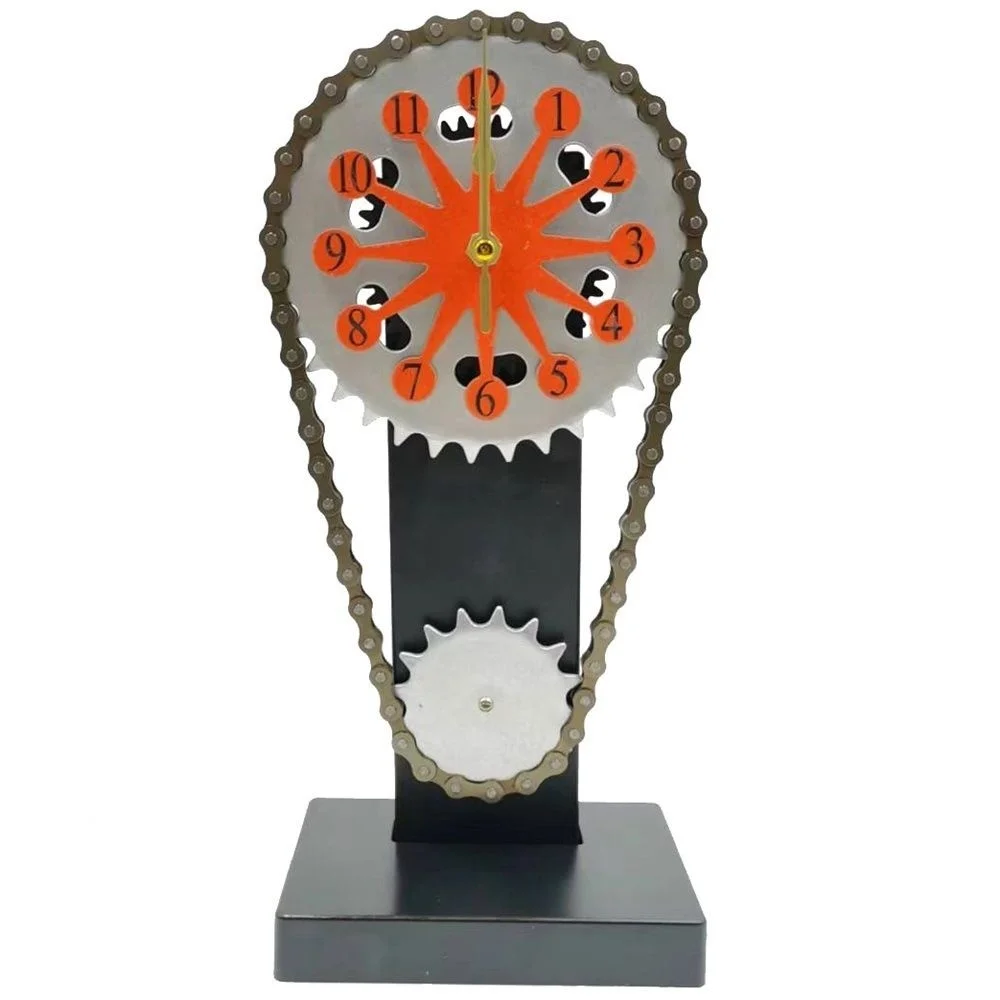 Gear Clock Orange