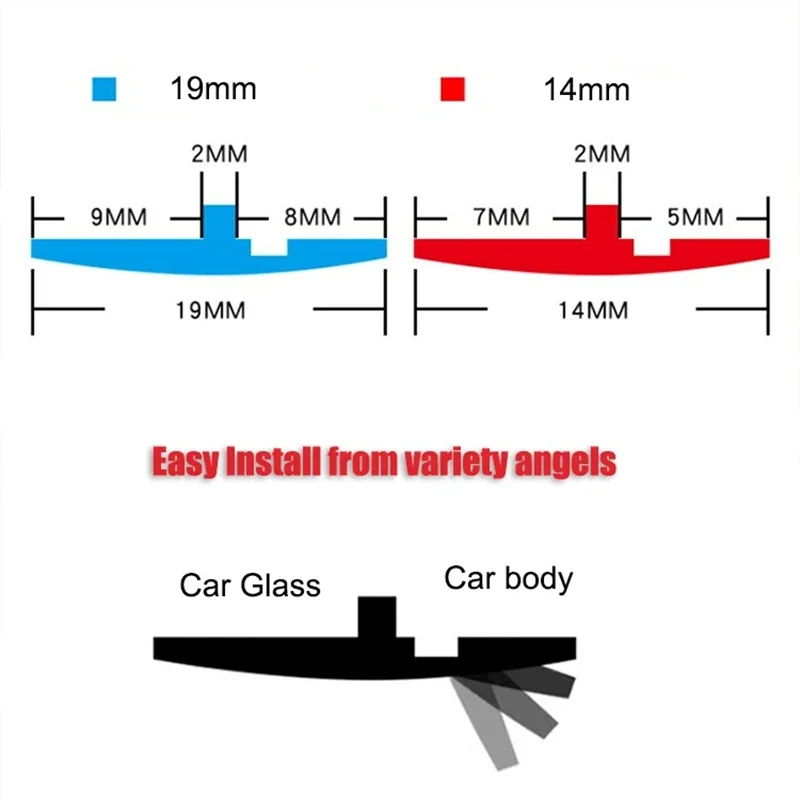 Car Rubber Seals Edge Sealing Strips Auto Roof Windshield Door Seal Strip Sealing Strip Tape Window Seal Strip Rubber Seal Strip Sealing Strip Silicone Seal Strip Auto Window Seals