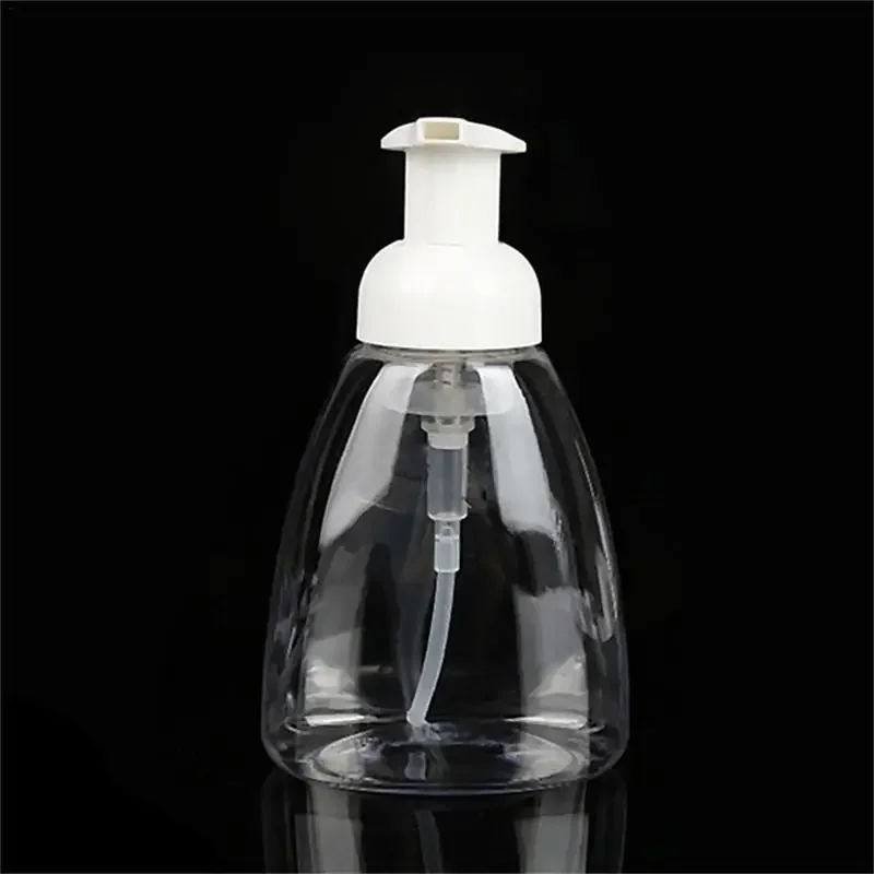 Plastic Bottle Foam Pump Cleaning Flask Hand Soap Shampoo Travel Dispenser Transparent Bottle 300ml 1pcs