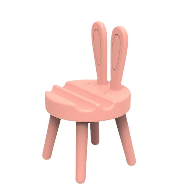 Cute Chair Styling Cell Phone Holder, Adjustable plastic Phone Stand, Multi Colors Portable Desktop Stand