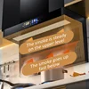 7-shaped household range hood with large suction power, kitchen top and side double suction range hood 4