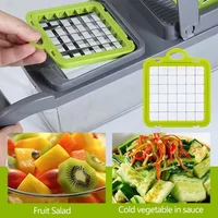Hachoir de cuisine Portable multifonctionnel, broyeur de légumes, râpe à pommes de terre et carottes, robot culinaire domestique pour fruits et légumes 3